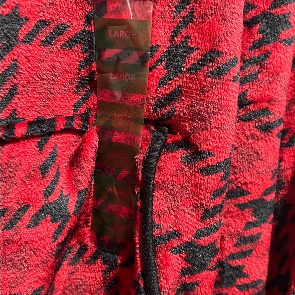 NWT Plaid Fuzzy Dress Hoodie Size L - Picture 5 of 7